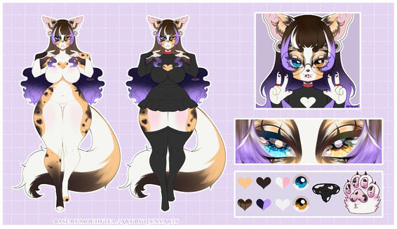 2 FullBody + Icon + Detailed Eyes + Color Palette